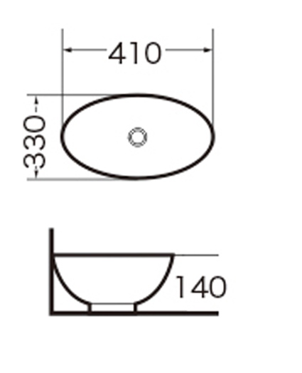 Раковина накладная (41х33) Grossman  GR-3018, белый
